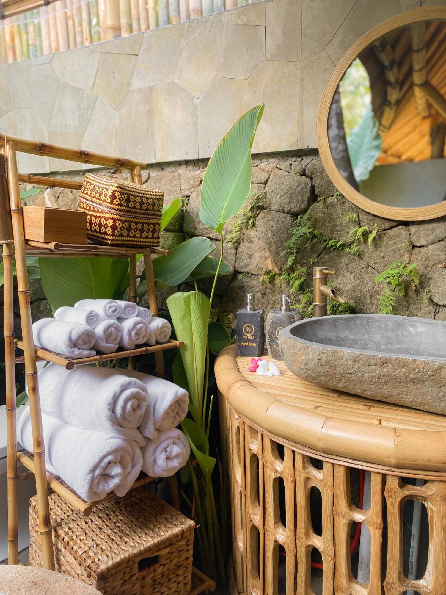 Wahem Eco Bamboo - Magical Bamboo House Ubud Bali Villa Eksteriør billede