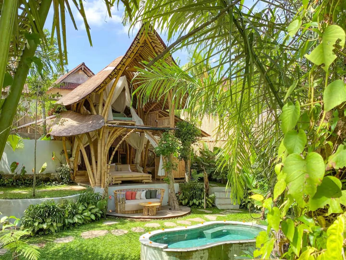 Wahem Eco Bamboo - Magical Bamboo House Ubud Bali Villa Eksteriør billede