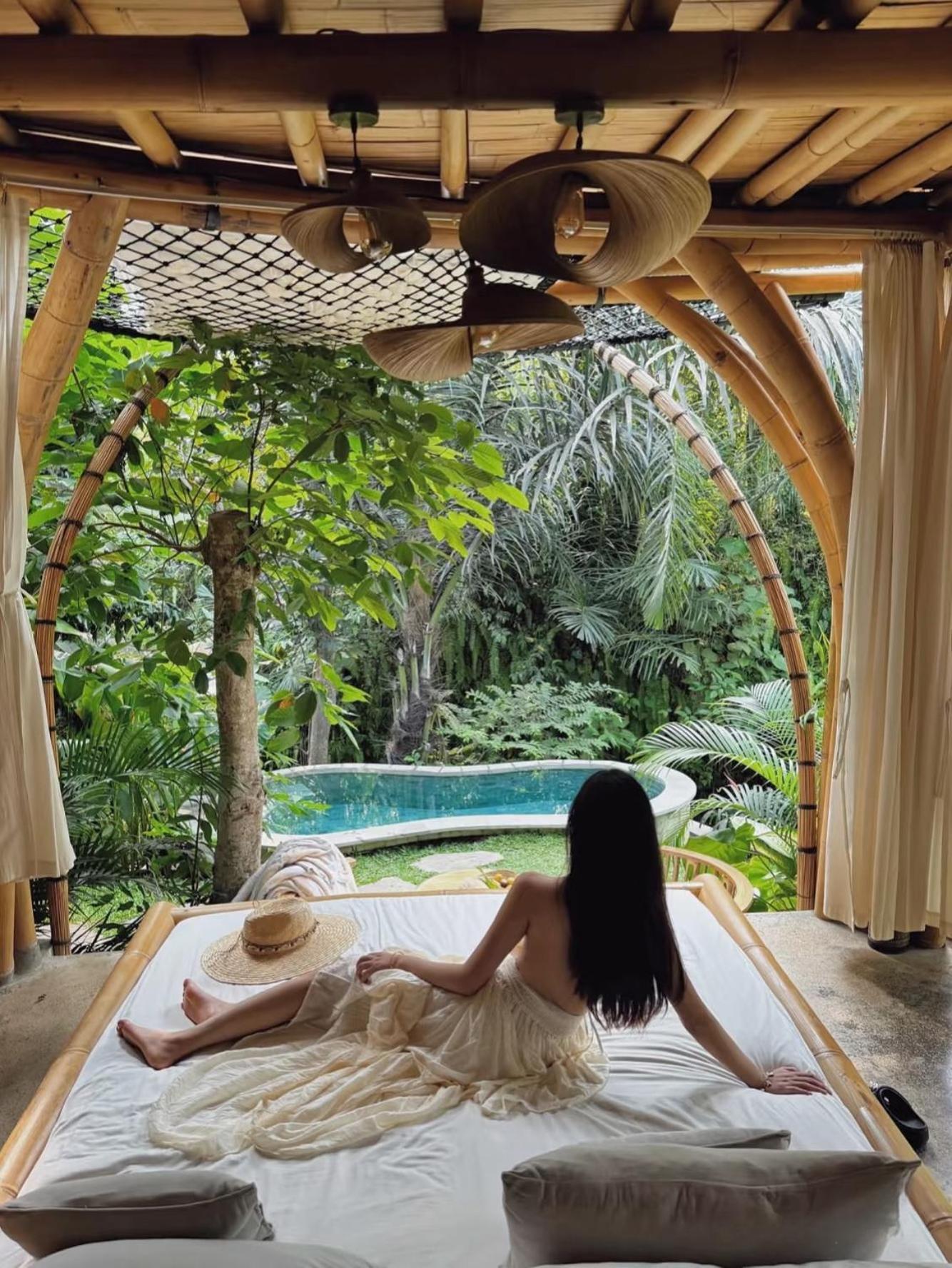 Wahem Eco Bamboo - Magical Bamboo House Ubud Bali Villa Eksteriør billede